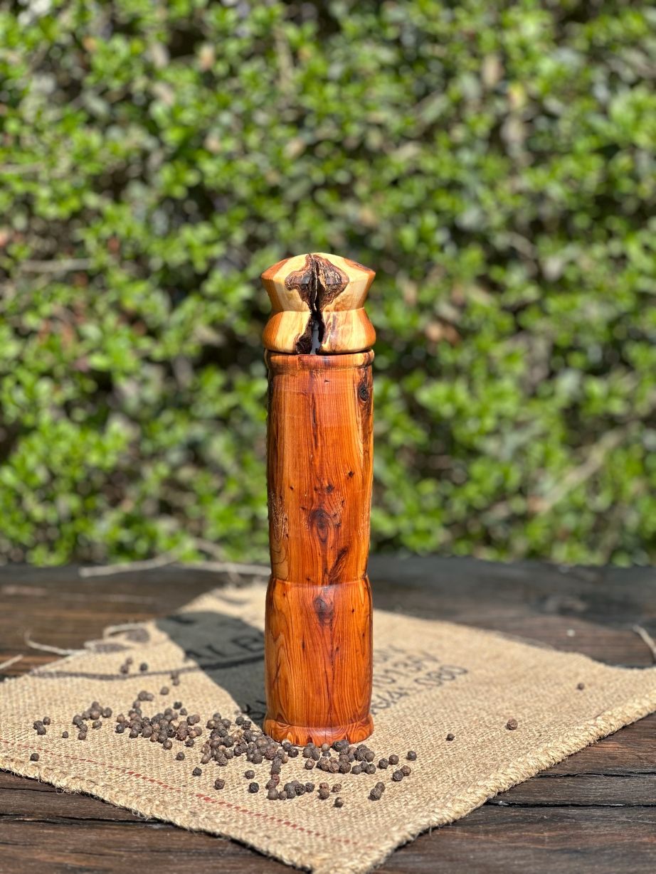 Pfeffermühle aus Eibenholz