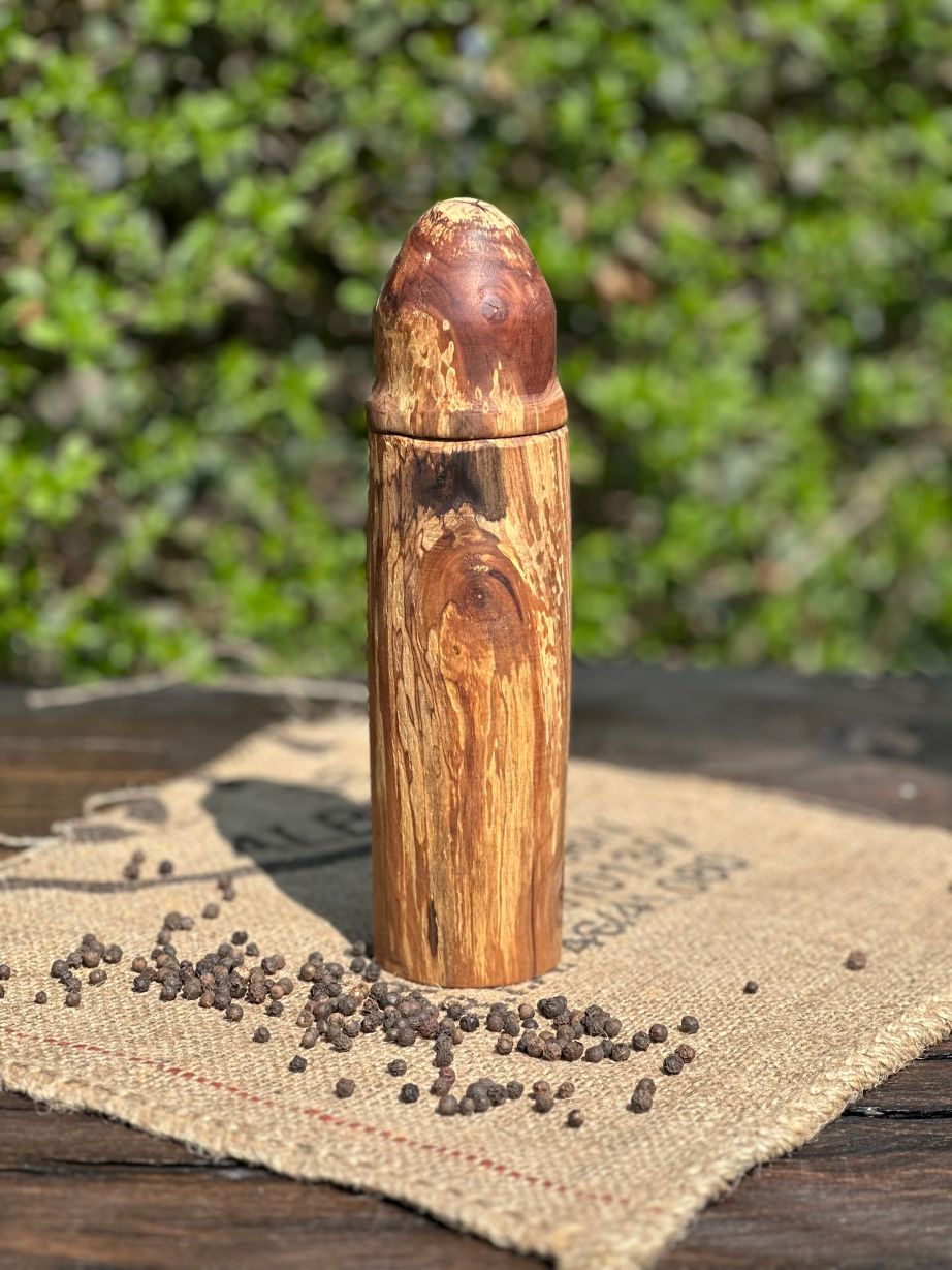 Pfeffermühle aus Apfel