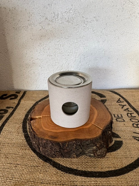 Räucherstövchen Zylinder klein beige